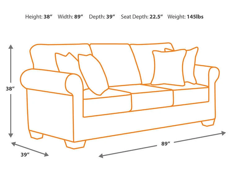 Larkinhurst Earth Faux Leather Sofa 5 Larkinhurst Earth Faux Leather Sofa - Image 5