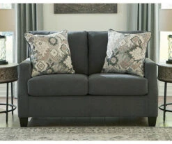 Bayonne Charcoal Loveseat -Franklin || DHP || PEAK Sofa Shop 810594659 4
