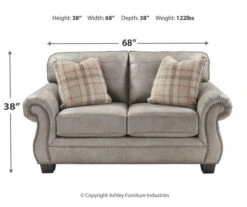 Olsberg Steel Faux Suede Loveseat 9 Olsberg Steel Faux Suede Loveseat -Franklin || DHP || PEAK Sofa Shop 810594669 3