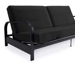 DHP Elbern Black Metal Futon With Black Microfiber Cover -Franklin || DHP || PEAK Sofa Shop 810598097 8