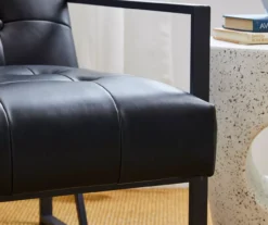 Glitzhome Modern Industrial Faux Leather Accent Chairs, 2-Pack -Franklin || DHP || PEAK Sofa Shop 810598914 A0 5