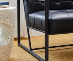 Glitzhome Modern Industrial Faux Leather Accent Chairs, 2-Pack -Franklin || DHP || PEAK Sofa Shop 810598914 A0 6