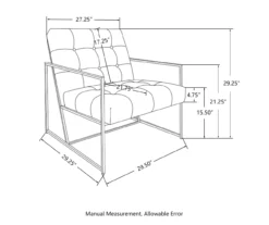 Glitzhome Modern Industrial Faux Leather Accent Chairs, 2-Pack -Franklin || DHP || PEAK Sofa Shop 810598914 A0 8
