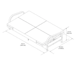 DHP Elbern Black Metal Futon With Cover -Franklin || DHP || PEAK Sofa Shop 810599700 810600181 810600182 A8 2