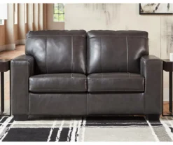 Morelos Gray Leather Loveseat -Franklin || DHP || PEAK Sofa Shop 810610794 A0 4