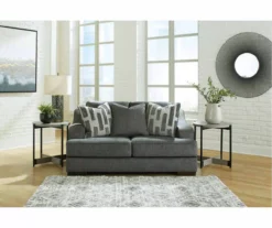 Lessinger Gray Loveseat 9 Lessinger Gray Loveseat -Franklin || DHP || PEAK Sofa Shop 810612401 5