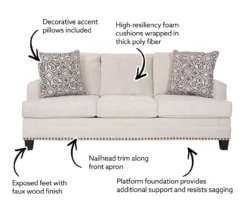 Erinwood Stone Sofa -Franklin || DHP || PEAK Sofa Shop 810613194 X0 1 1
