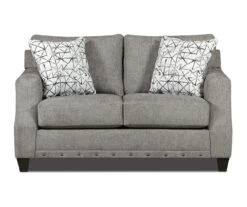 Alexandria Gray Chenille Loveseat
