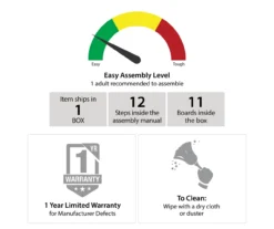 60" Capstan Black Oak TV Stand -Franklin || DHP || PEAK Sofa Shop 810621023 A0 6