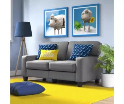 Palisades Gray Loveseat -Franklin || DHP || PEAK Sofa Shop 810659160 A0 4