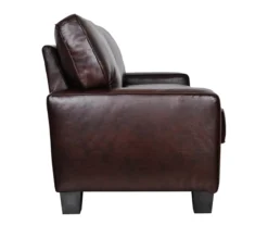 Serta Palisades Chestnut Bonded Leather Sofa -Franklin || DHP || PEAK Sofa Shop 810659214 A0 7