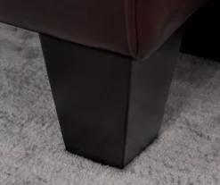 Serta Palisades Chestnut Bonded Leather Sofa -Franklin || DHP || PEAK Sofa Shop 810659220 A0 10