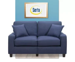 Palisades Navy Blue Loveseat -Franklin || DHP || PEAK Sofa Shop 810659257 A0 2